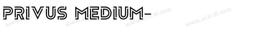 Privus Medium字体转换